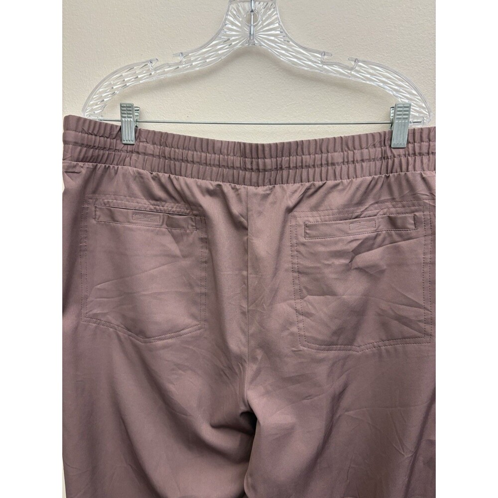 Magellan Outdoors Water Repellent Pants 1XL Purple Drawstring Waist Pockets - Picture 10 of 14
